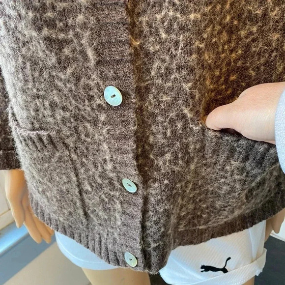 VTG Carolyn Taylor Wool Blend Granny Core Sweater Cardigan Plus Size 2X Pockets - Picture 5 of 6